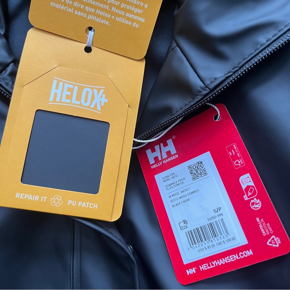 NWT! Helly Hansen Women's Moss Rain Jacket Small - Picture 4 of 14